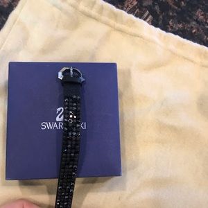 Swarovski leather bracelet